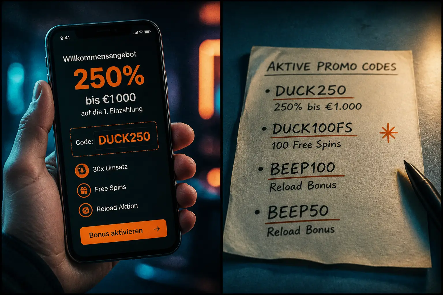 Beep Beep Casino Promo-Code – Exklusive Boni freischalten visual guide for Beep Beep Casino